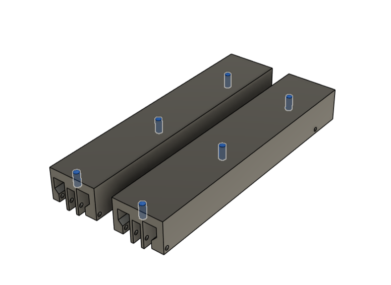 Optional M4 insert holes